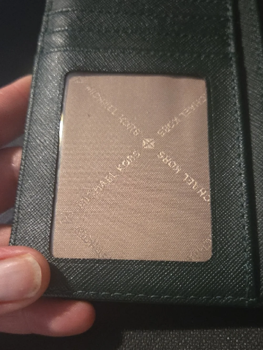 Michael Kors Forest Green Saffiano Leather Clutch Wallet with Gold Logo - Picture 12 of 12